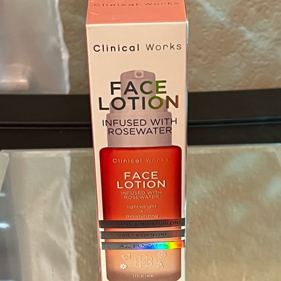 Clincial Works Face Lotion infused with Rosewater lightweight & moisturizing NIB - Picture 8 of 8